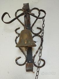 campanella in ferro battuto vintage 