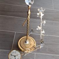 Orologio al quarzo retrò,in telaio placcato oro