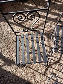 sedie in ferro battutto