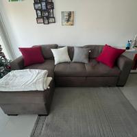 Divano Letto angolare Contenitore antracite