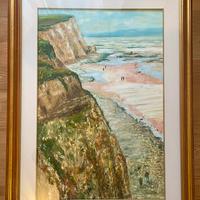 Quadro “Scogliera e bagnanti” – C. Tortora (1994)