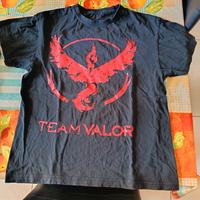 Maglietta maniche corte con stampa rossa tg xs