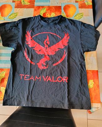 Maglietta maniche corte con stampa rossa tg xs