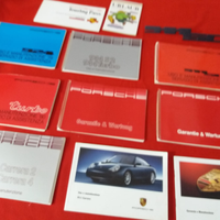 Porsche# libretti bordo/volanti/specchietti/ crick