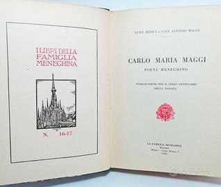 CARLO MARIA MAGGI - POETA MENEGHINO 1930