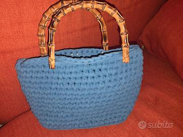 Borsa fatta a mano Blu