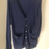 Cardigan american apparel made in usa blue indie s