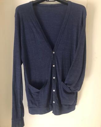 Cardigan american apparel made in usa blue indie s