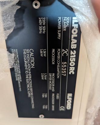 Ilford ilfolab 2150 RC