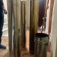 Tubo inox 160mm per canna fumaria