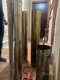 Tubo inox 160mm per canna fumaria