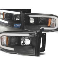 FARI PER DODGE RAM 02-06 TUBO LED NERO