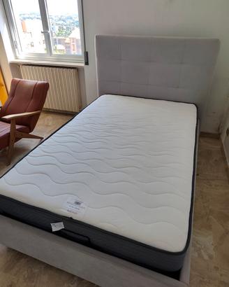  letto una piazza e mezza con contenitore e mater