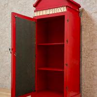 Mobiletto rosso stile cabina telefonica UK vintage