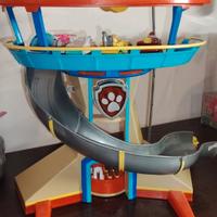 Paw patrol quartier generale+ cuccioli +mezzi tran
