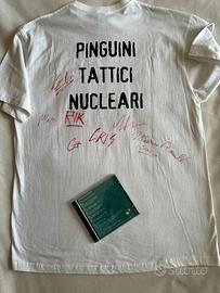 Maglia e cd autografati Pinguini Tattici Nucleari