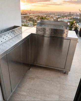 BBQ E CANALINA IN INOX 304