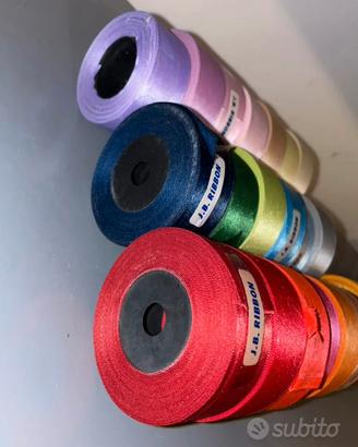 Nastri raso 23 bobine tutti i colori