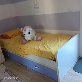 letto singolo con letto estraibile 