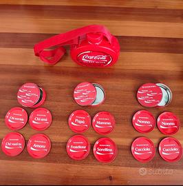 Borraccia più sottobicchieri vintage Coca Cola 