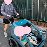 Rimorchio bici Dryk Duo / passeggino doppio