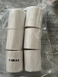 6 rotoli di carta termica adesiva 40X30 mm