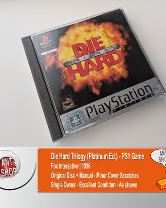 CD-ROM PS1 - Die Hard Trilogy (Platinum Edition)