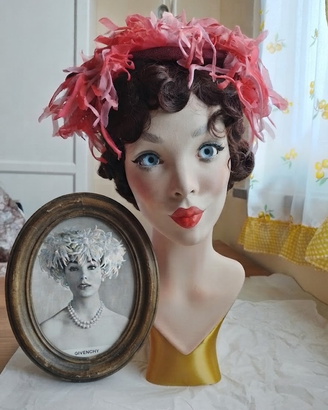 Cappello copricapo Anni '50/'60 Original Adrienne