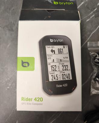Bryton Rider 420GPS+Sensore Cadenza  con scatola 