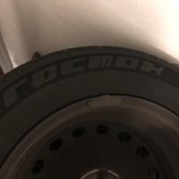 4 gomme invernali su cerchi in ferro 195/65R15 91H