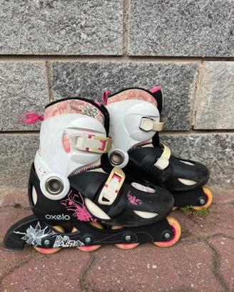 Pattini a rotelle regolabili