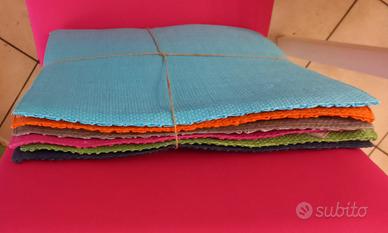 Set 6 Tovagliette Quadrate Twister Nuove