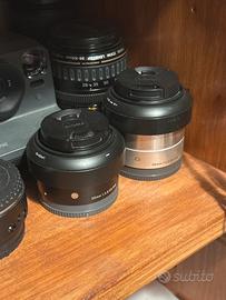 coppia di obiettivi sigma e-mount