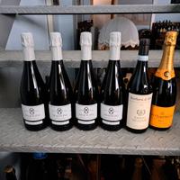 Selezione di 6 bottiglie di  vini e champagne