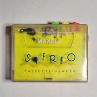 Walkman anni '90 Maxell trasparente