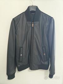 Giacca in pelle pregiata Versace Collection Tg 48