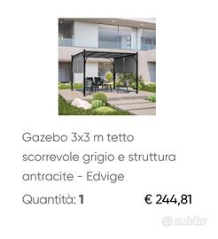 Gazebo Deghi ancora confezionato