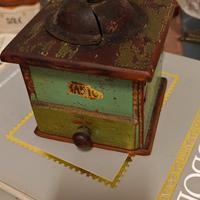 Macinino caffè vintage legno