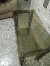 carrello porta tv in vetro
