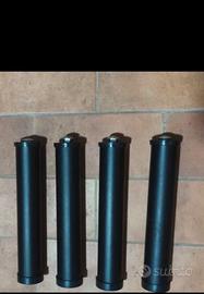 🔥 4 PIEDINI NERI PER DOGHE – LETTO