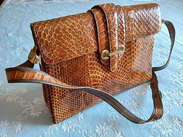 Elegante borsa in vero Pitone 