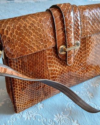 Elegante borsa in vero Pitone 