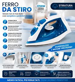 FERRO DA STIRO 1750W NUOVO  – GROSSE QUANTITA'