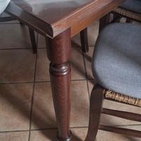 Tavolo legno massello e 4 sedie