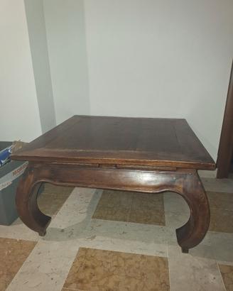 tavolo basso in tek 