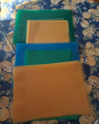 50. buste a l trasparenti colorate