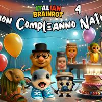 Poster Striscione BRAINROT ITALIAN 150X100 Persona