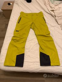 Pantaloni sci Helly Hansen green-lemon tg. L