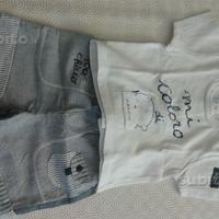 Completo bimbo marca chicco 3 pezzi tg.3mesi