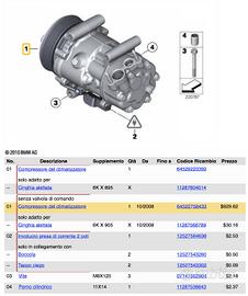 Compressore aria condizionata MINI R55, R56,